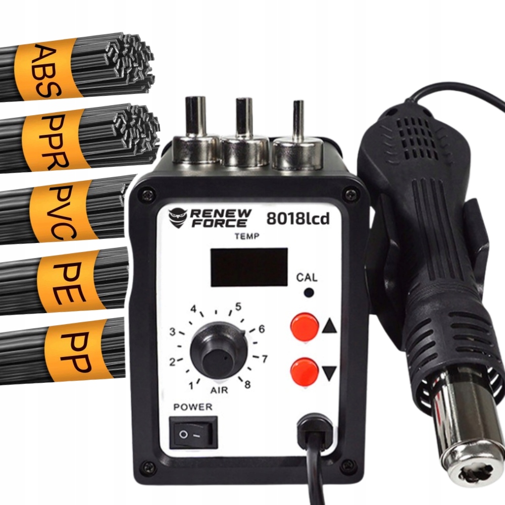 Svařovač plastů 700W Velká Sada příslušenství pro pojiva Nový Model