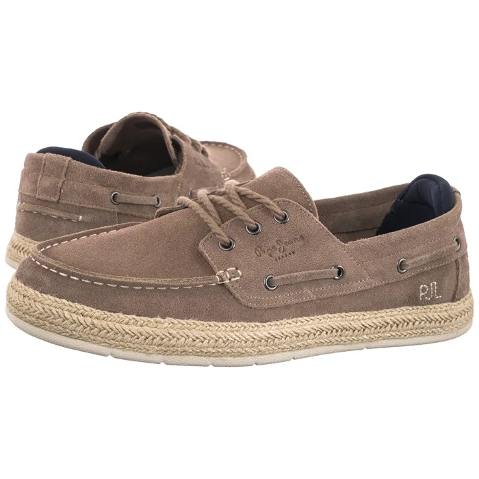 Polobotky Pepe Jeans Porto Deck M Stone Beige PMS100006 860 Béžová