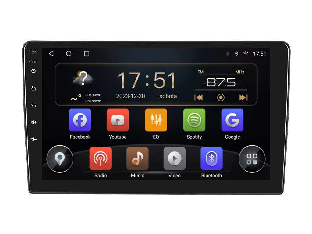 Isudar 2DIN autorádio T72-IEV49 Android, Ford