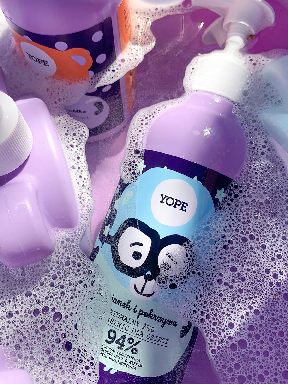 YOPE Naturalny żel pod prysznic dla dzieci Rumianek i Pokrzywa 400ml Marka Yope