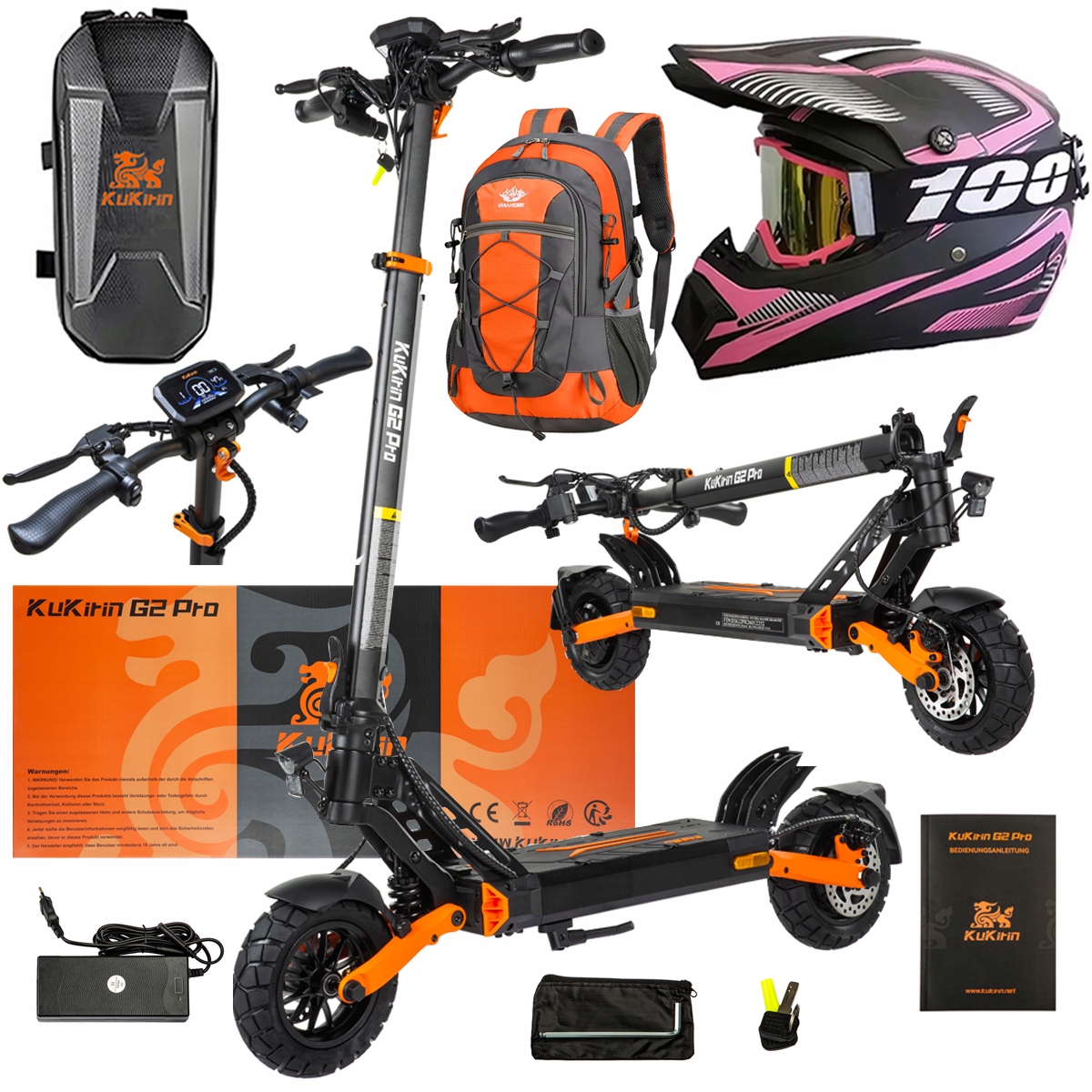 Pojazd Elektryczny KuKirin G2 Pro Abe 500w 48V 15.6AH 65KM 25KM/h +Dárek