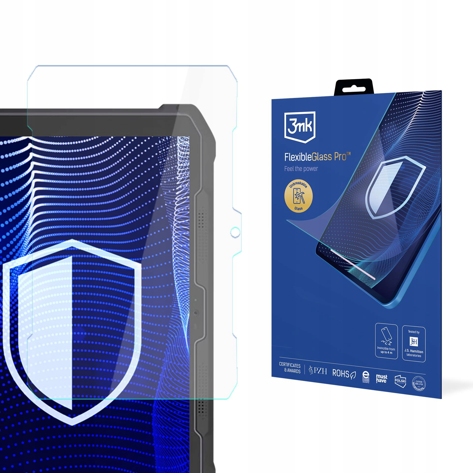 Sklo na displej pro Newland SD100 Orion Plus 3mk FlexibleGlass Pro