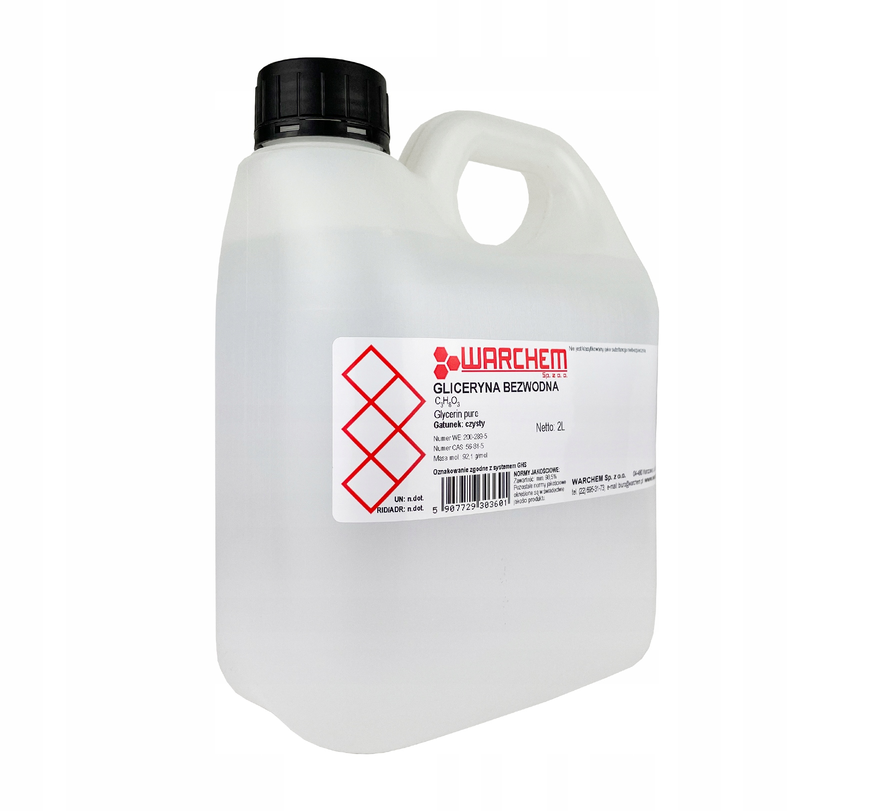 

Gliceryna Roślinna Bezwodna czysta 2L