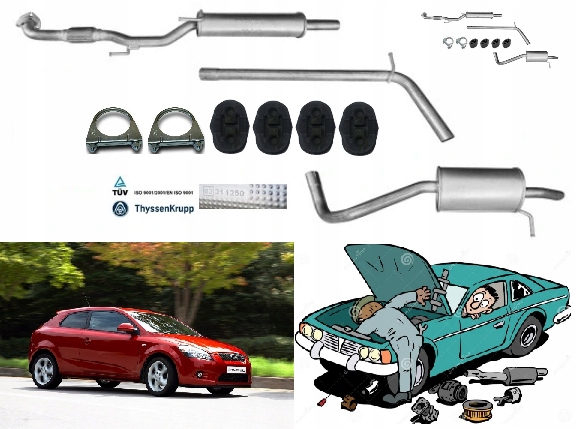 Vw Fox 1.4 i 55 kW (04/2005 12/2009) Liftback Tlumič Komplet