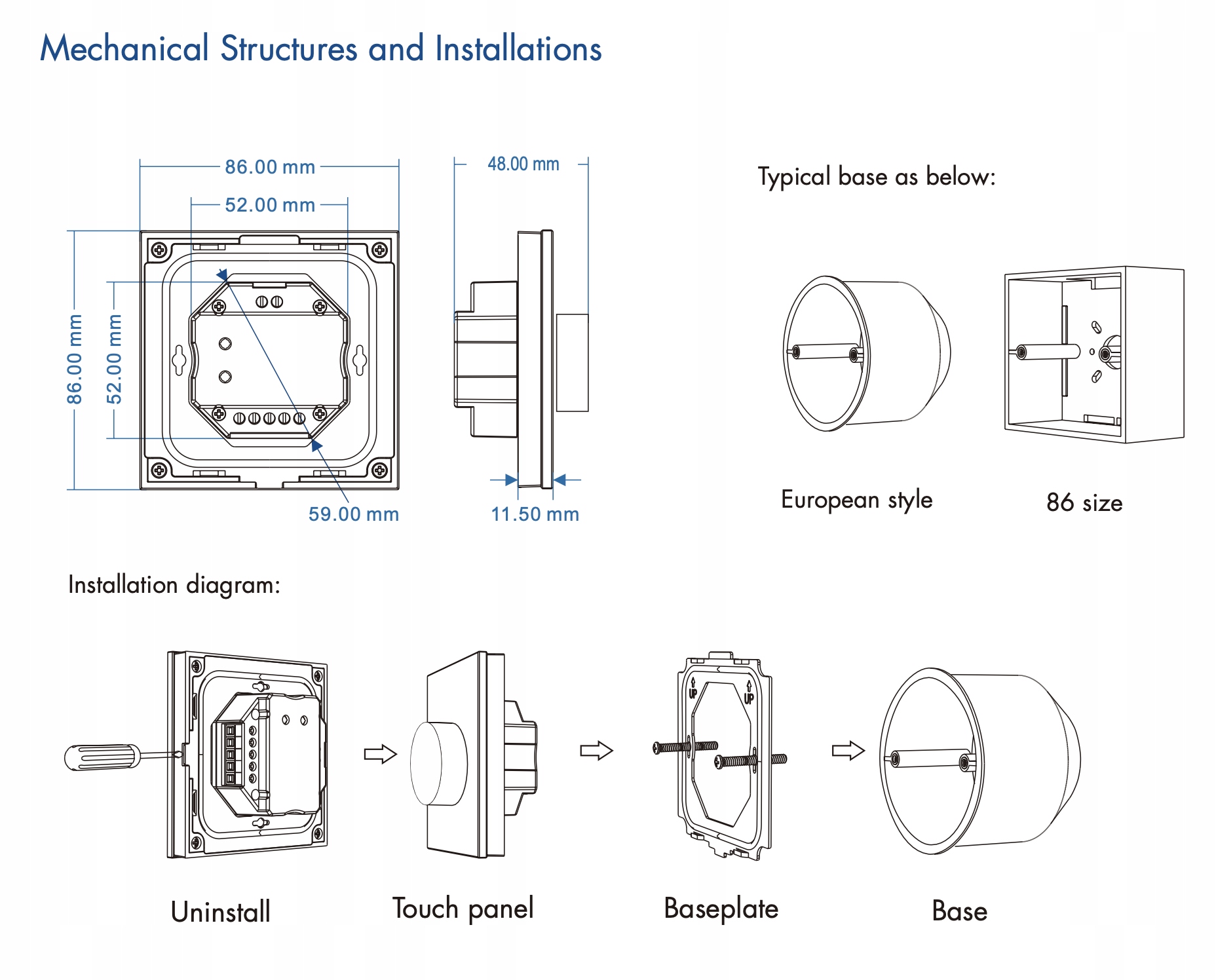 T13-K(B) Panel RF LED RGB DMX512 obrotowy 1-Strefowy Typ pilot
