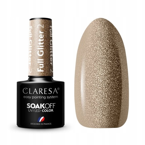 

Claresa Lakier hybrydowy Full Glitter 2