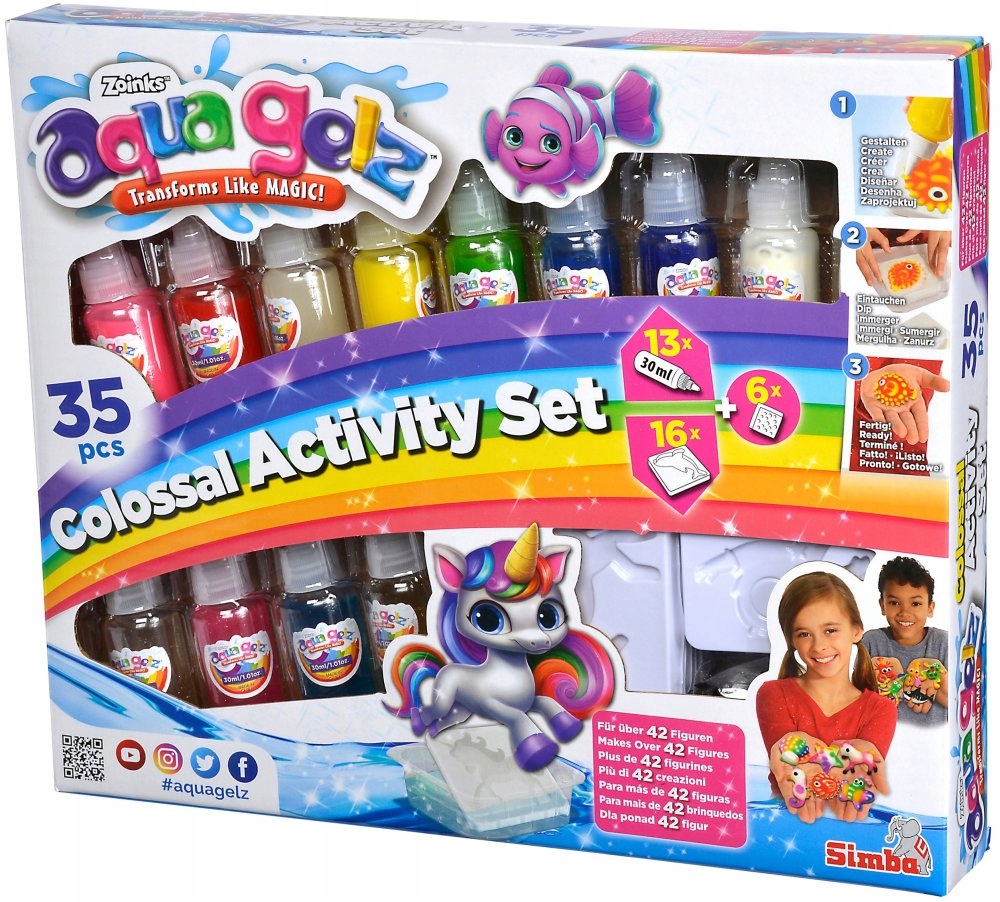 Aqua Gelz Kreatywny Żel Zestaw XXL Foremki Simba Bohater brak