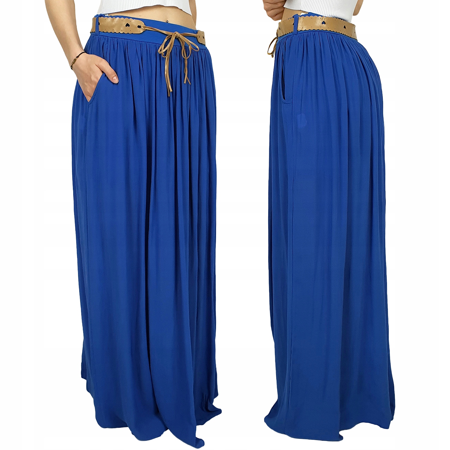 ZWIEWNA DŁUGA SPÓDNICA MAXI DO KOSTEK BOHO DAMSKA