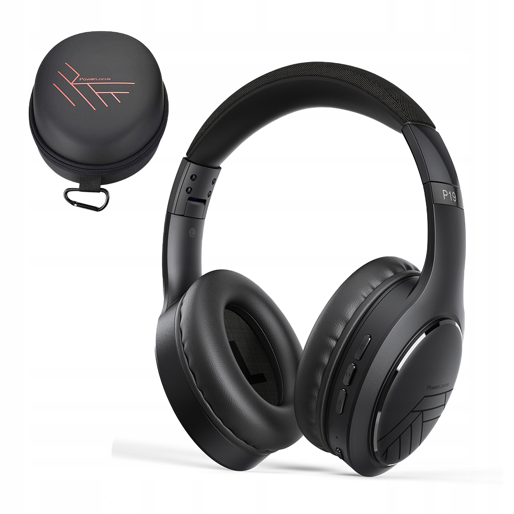 PowerLocus Sluchátka Bluetooth P19 4 režimy Eq 60 hodin skládací s pouzdro