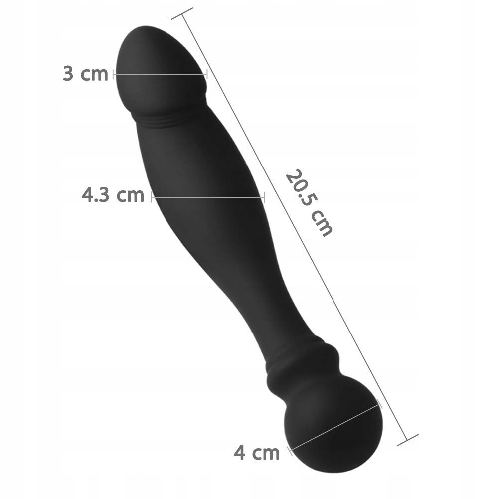 SXOVO Silikonowy Dildo Do Masażu Prostaty i Stymulacji Punktu G Analny Plug — miniatura 3