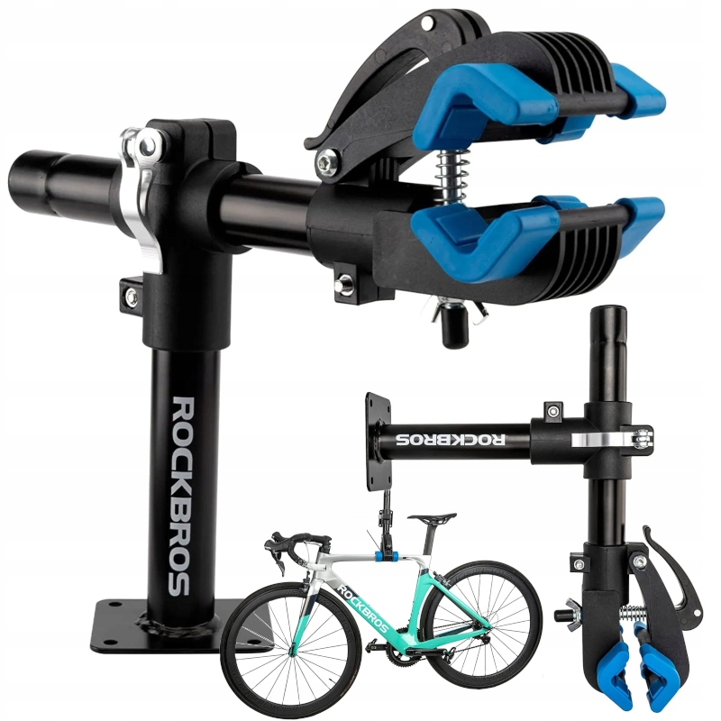 Uchwyt Rowerowy Serwisowy Wieszak Ścienny Na Ścianę Mocny Regulowany Zacisk