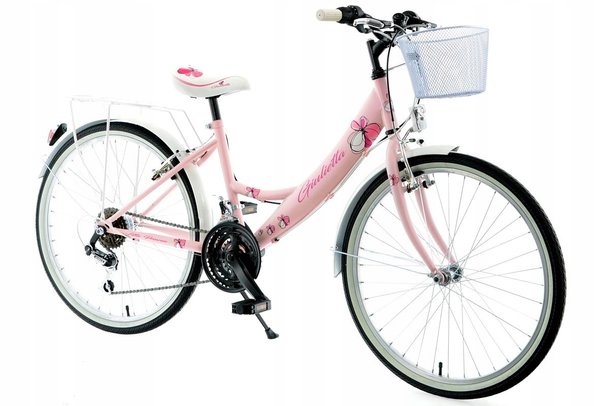 Rower 24" Kands Giulietta Różowa+kosz 2026