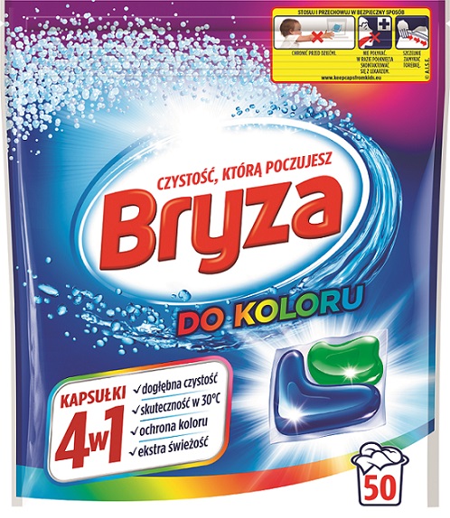 

Bryza 4w1 Kapsułki do Prania Koloru Kolor 50szt