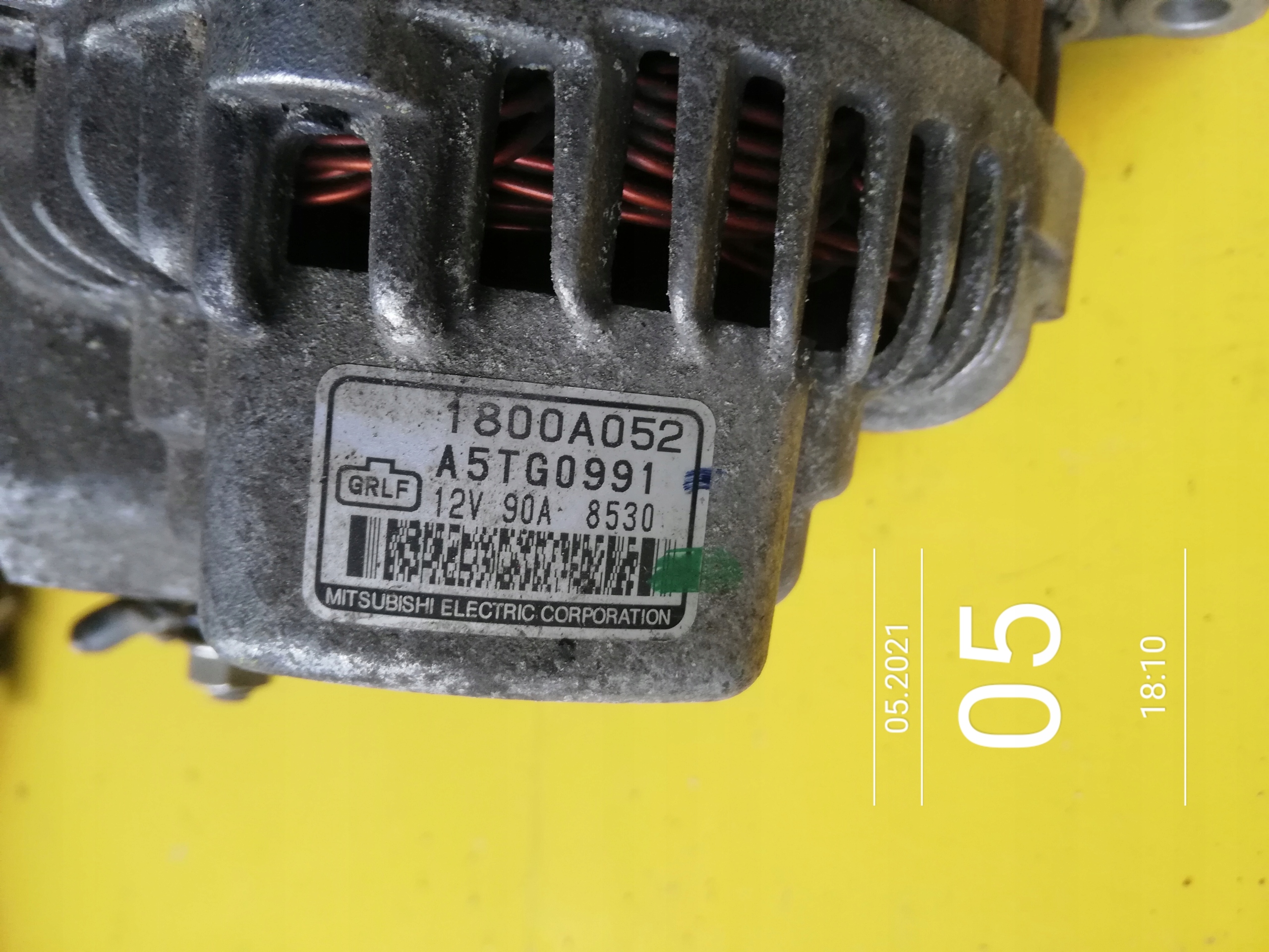 SMART FORTWO 451 ALTERNATOR 1800A052 Typ samochodu Samochody osobowe