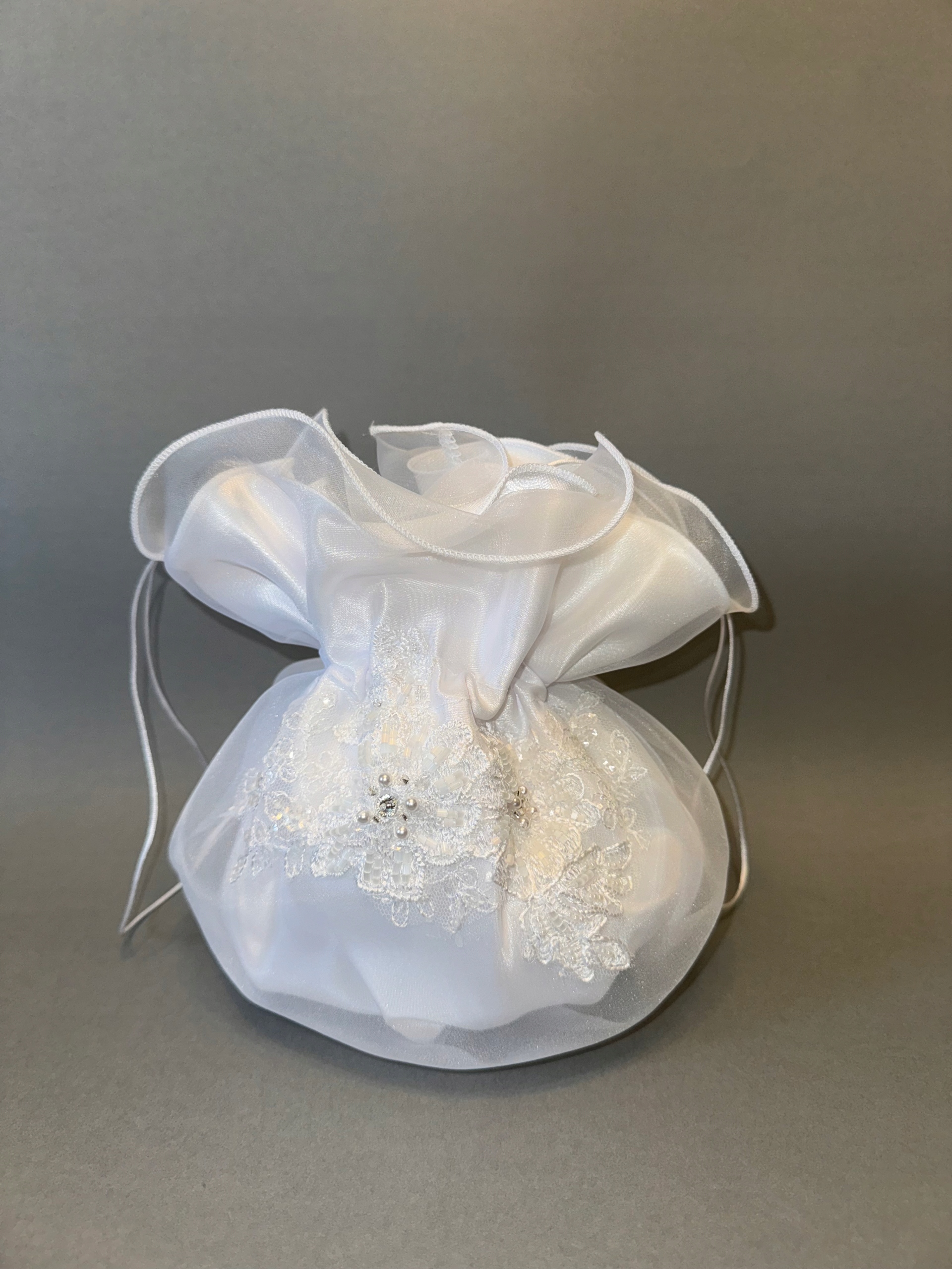 TOR5C Torebka komunijna worek do Komunii biały