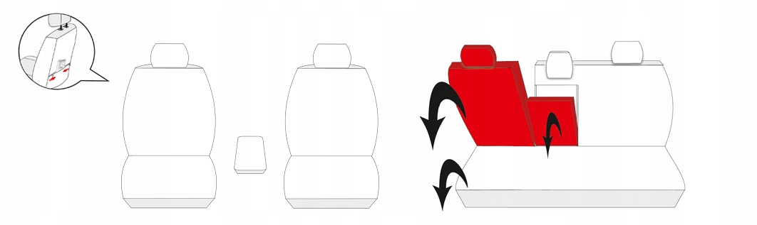 MITSUBISHI OUTLANDER II POKROWCE SZYTE NA MIARĘ P4 Typ pokrowiec