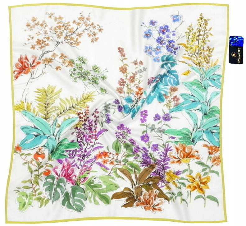 Hedvábný Šátek 100% Hedvábí Přírodní Morušový Značka Prémiová Kvalita+