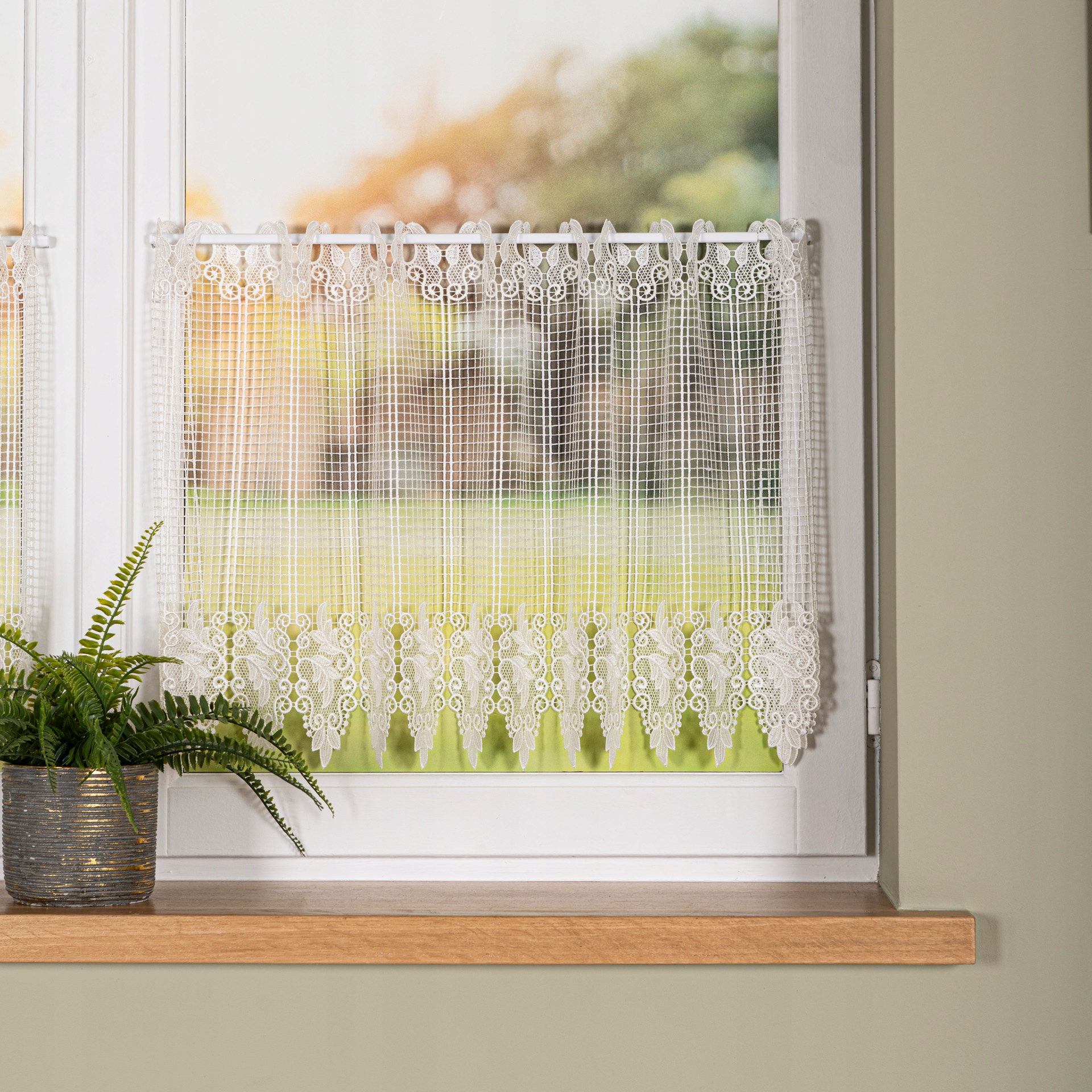 Mg Vitrážová Záclona gipiurová Premium ecru 16409 300x50 cm Cena M