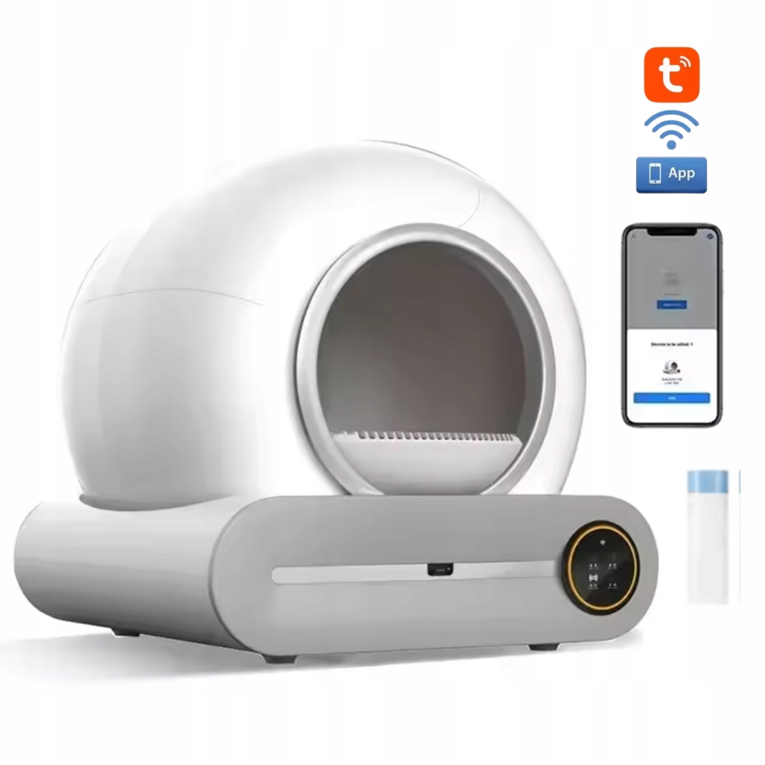 Levně Automatická kočičí toaleta toaleta pro kočky neutralizátor Wifi Bonus