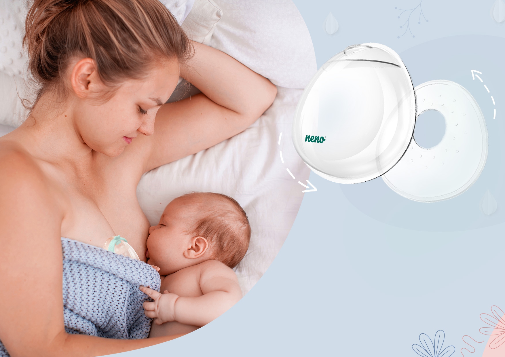 NENO CLARO KOLEKTOR NA MLEKO + ETUI ZESTAW x2 Wyrób medyczny nie
