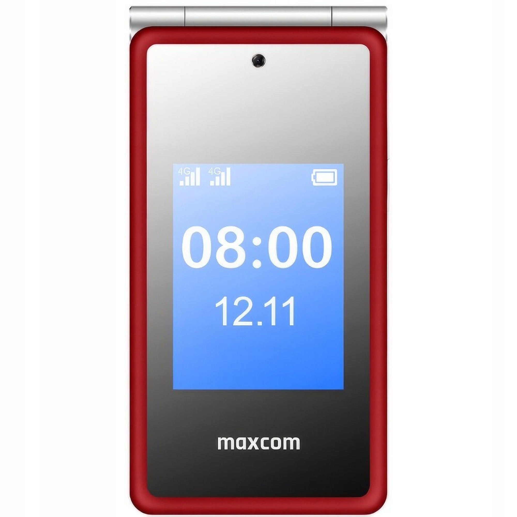 Telefon Komórkowy z klapką MicroSD 2.4 cal Maxcom MM835 4G Czerwony