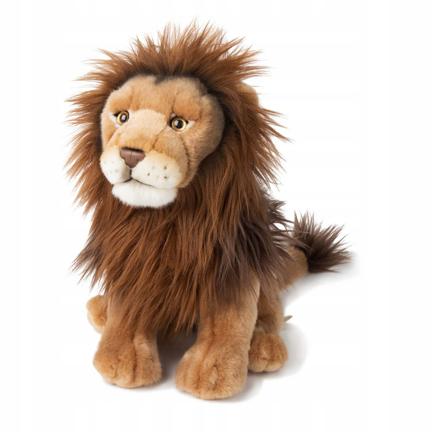 Sediaci lev Hnedý ako Živý Realistický Plyšový 30cm