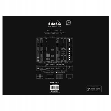 Notes w kropki dotPad - Rhodia - czarny, A3+ Rodzaj inny