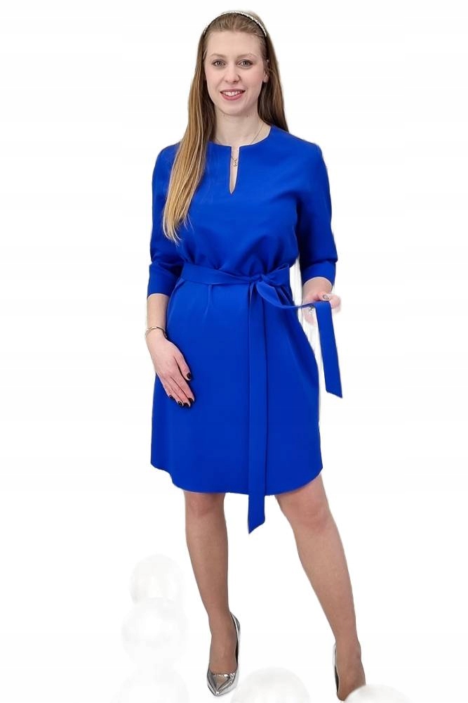 Elegantní šaty s páskem Chabrowa 46