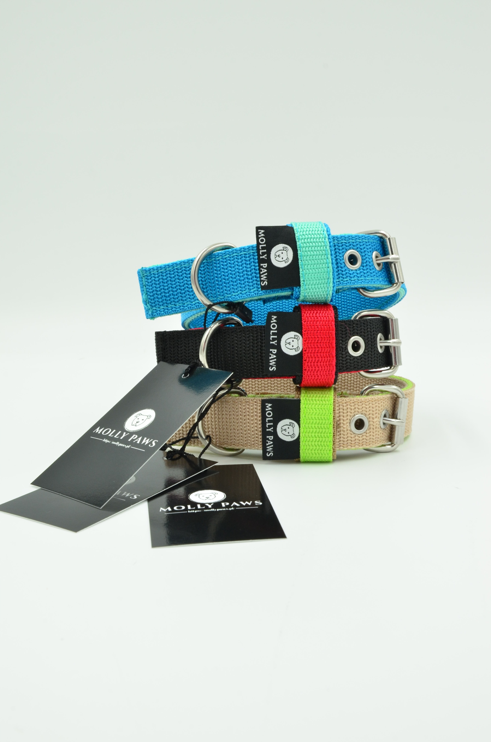 Levně Dvoubarevný obojek pro malého nebo středního psa Všechny velikosti L