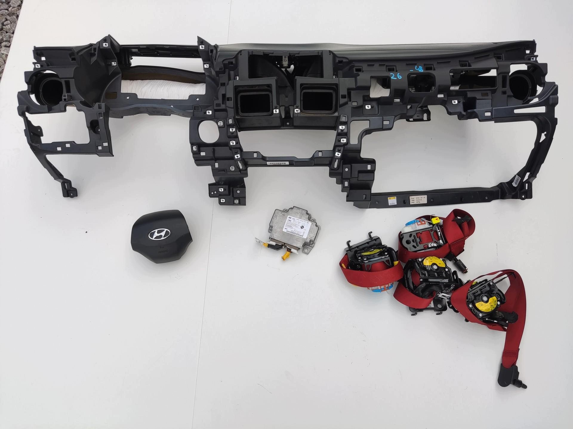 dashboard console airbag airbag tension belts SENSOR HYUNDAI KONA and 2017-2020