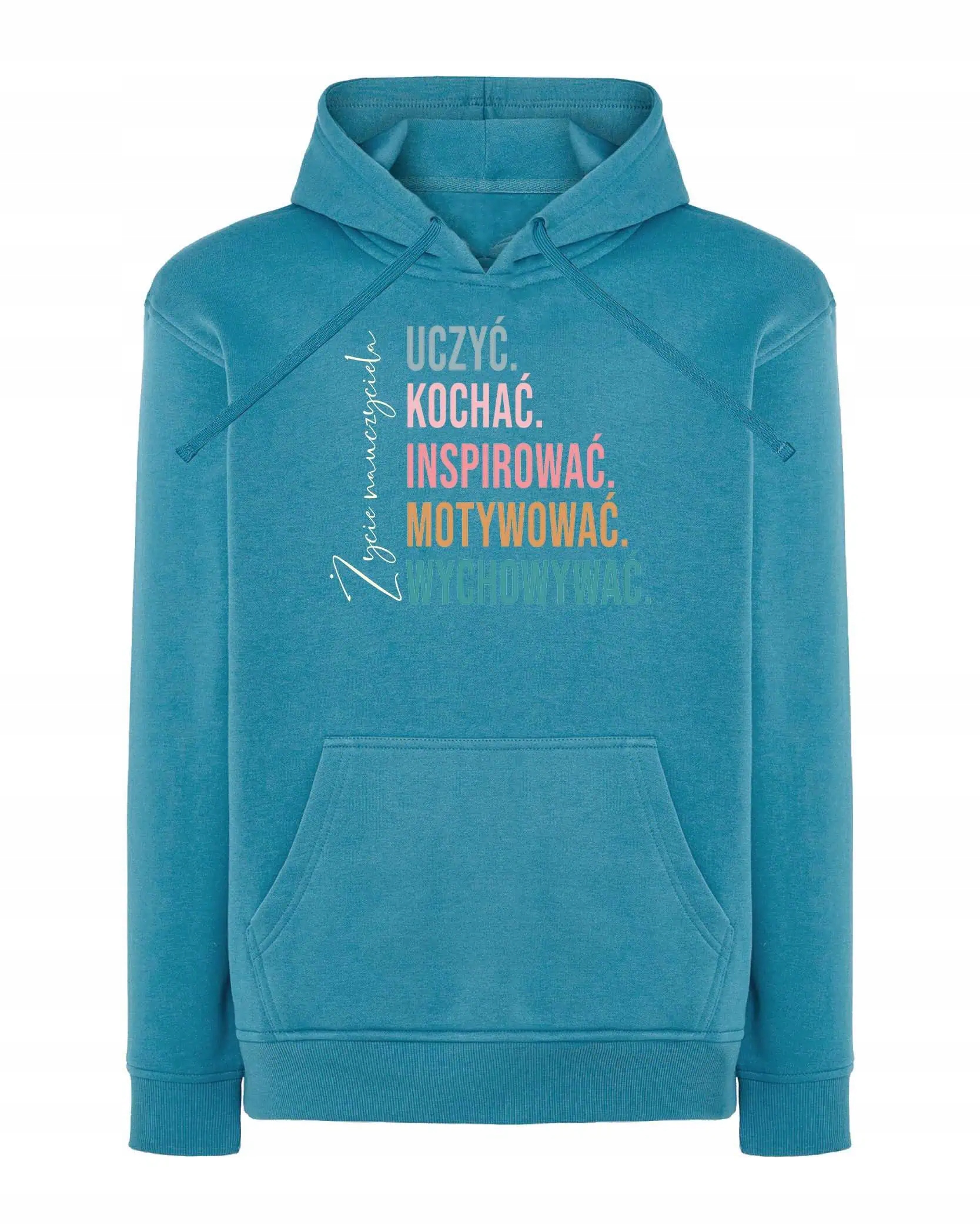 Mikina s kapucí Den učitelů Vzdělávání Dárek Modrá L