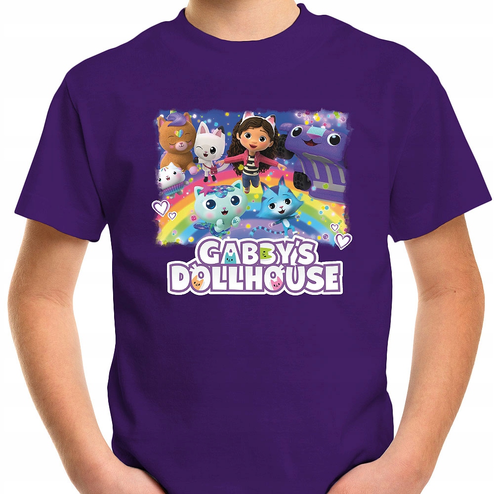 T-SHIRT KOSZULKA DLA DZIECKA KOCI DOMEK GABI 152 SUPER JAKOŚĆ