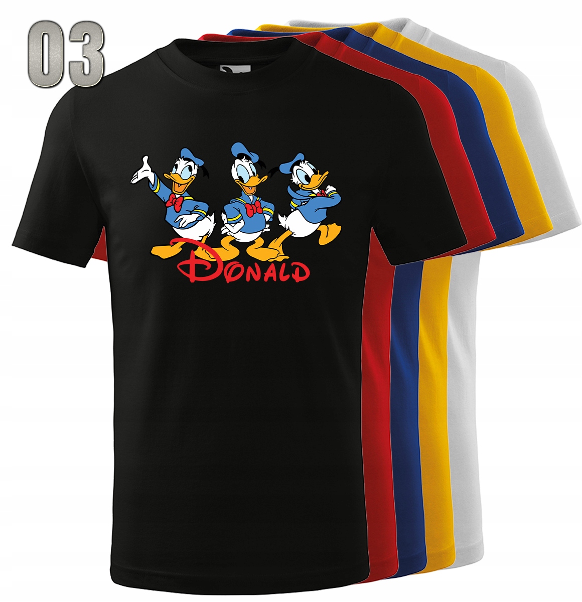 KOSZULKA MĘSKA KACZOR DONALD XXL Dekolt okrągły