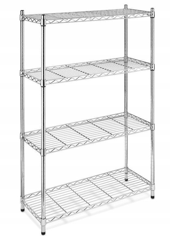 REGAŁ METALOWY CHROMOWANY 152x36x160 GASTROPROFIT