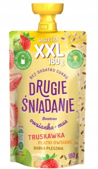 12x 180g DAWTONA mus XXL owsianka truskawkowa KARTON EAN (GTIN) 5901713018939