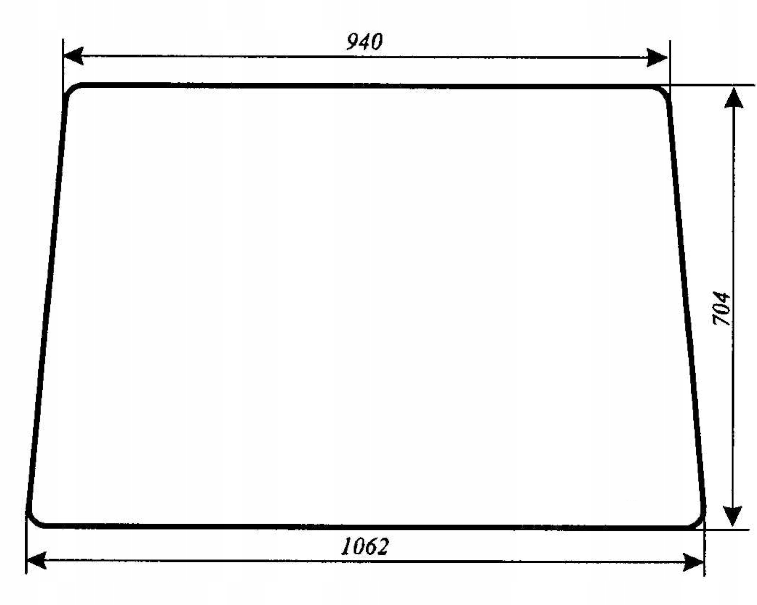 čelní sklo Massey Ferguson Mf 500