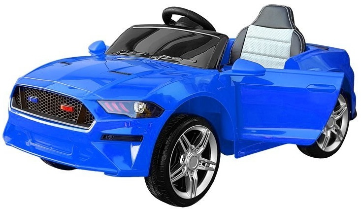 Auto na Akumulator Dla Dzieci Sportowe Skóra Eva Pilot BBH-718A Niebieski