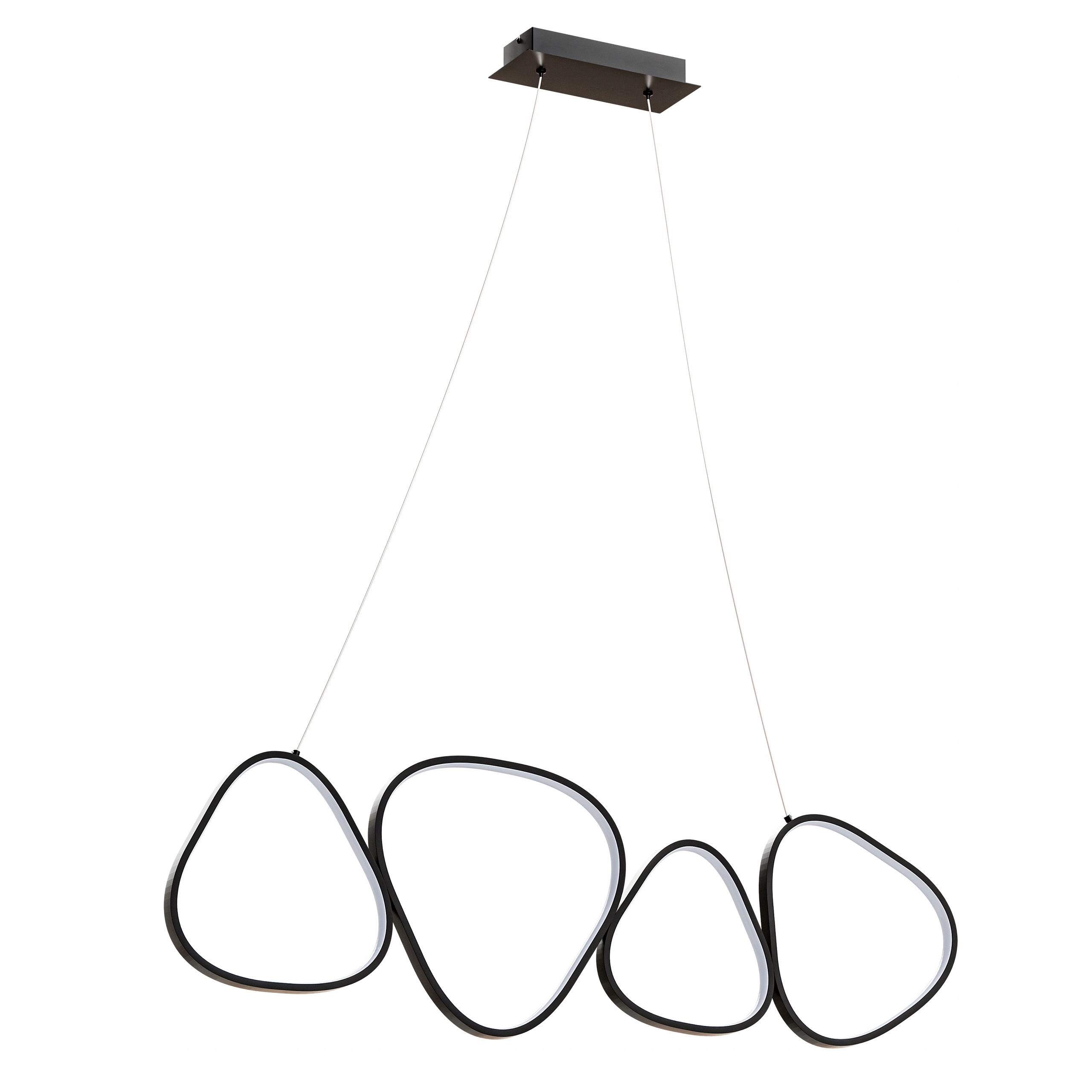 Lampa Sufitowa Led Wisząca Plafon Żyrandol Biała Ciepła Salon Kuchnia 136W