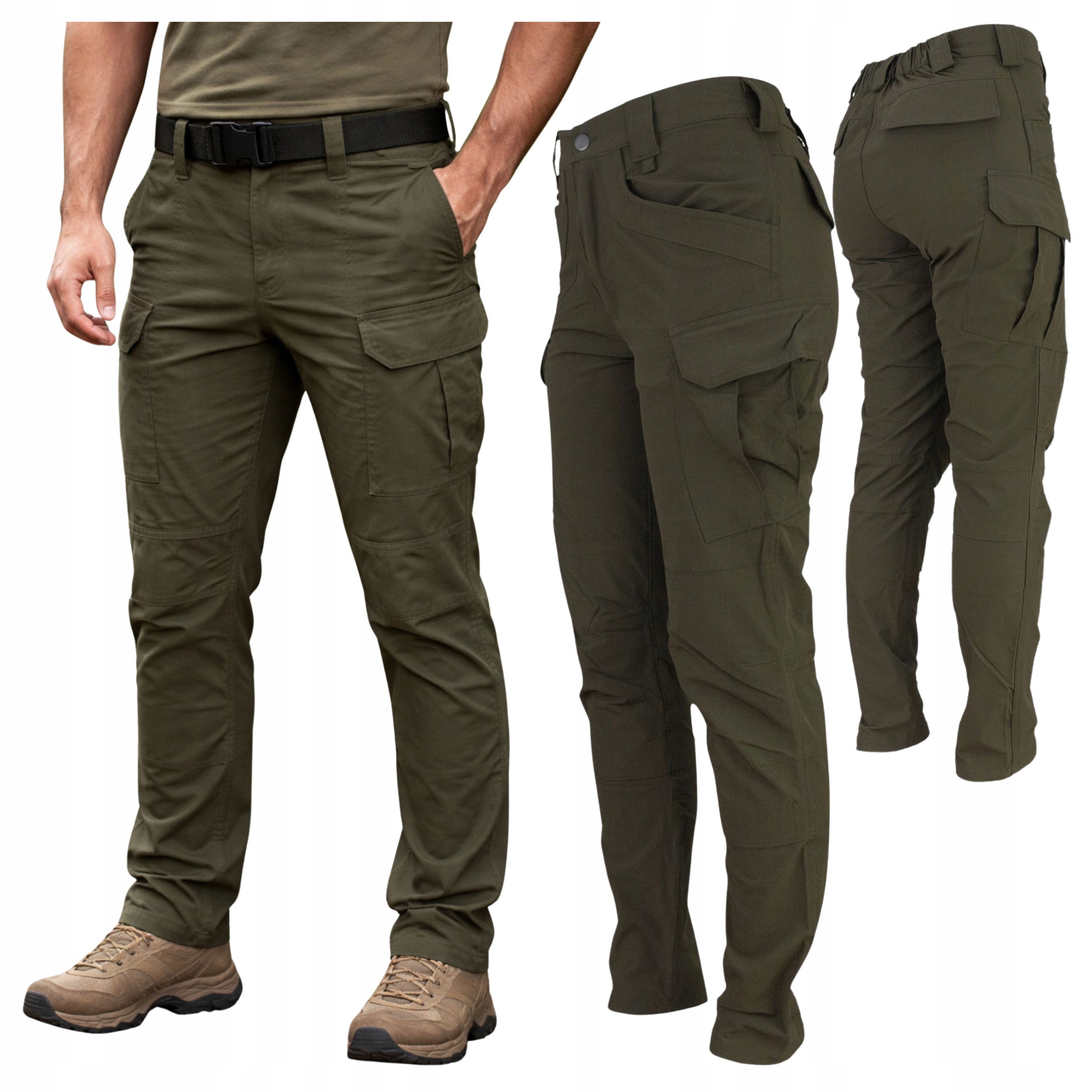 Pánské bojové pracovní kalhoty Vojenské Taktické Silné Elastické Bozp 44