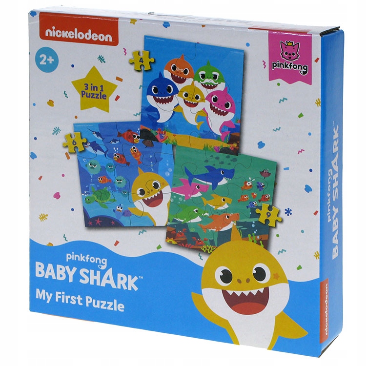 

Puzzle Baby Shark 3w1- My First Puzzle