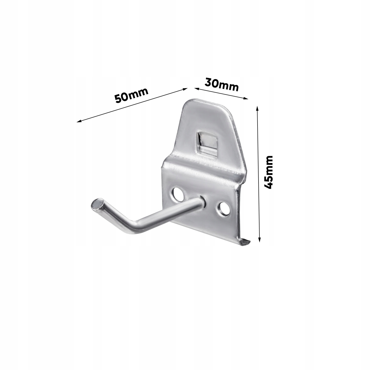 Metalowy Hak pojedynczy mały Uchwyt do tablicy TWP Marka Patrol Group