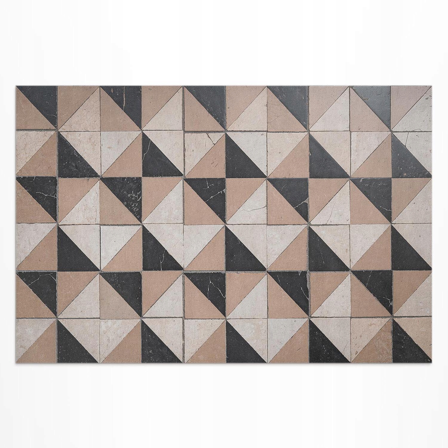 Balkónový Uv vinylový koberec Tradičná mozaika starého domu 210 x 140 cm