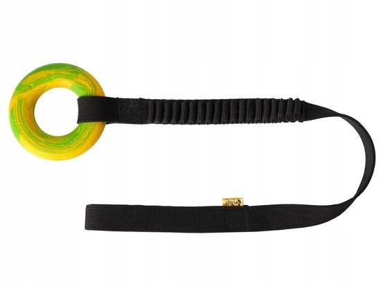 Hračka Pro Psy Přetahovadlo Ringo Obruč Rukojeť Bungee Tlumič 10 CM