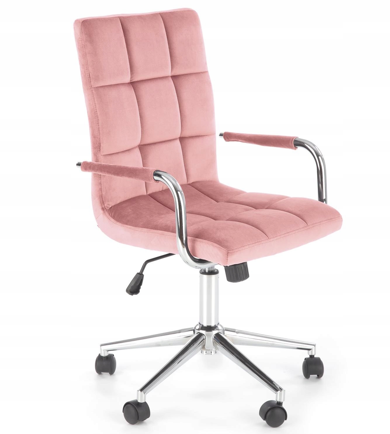 Fotel Gonzo 4 Pudrowy Róż Halmar – Krzesło Obrotowe Nowoczesne do Biurka-Zdjęcie-0