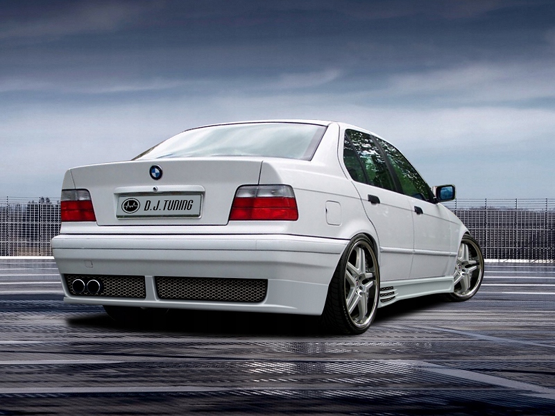 BMW E36 * DOKŁADKA ZDERZAKA TYLNEGO * DJ-TUNING