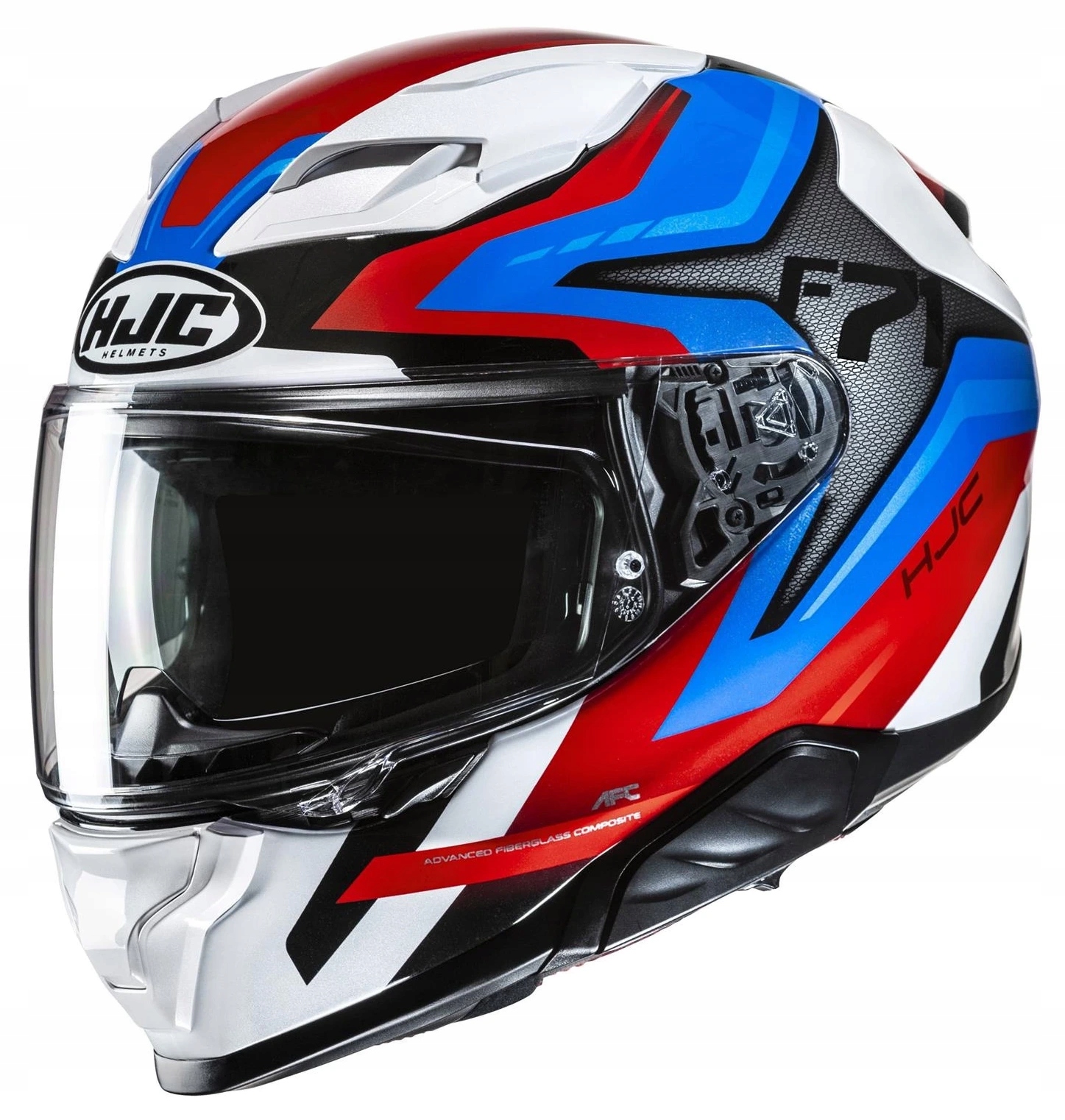 Hjc F71 Fes Red Blue White Motocyklová Prilba Integrálna Červená Modrá