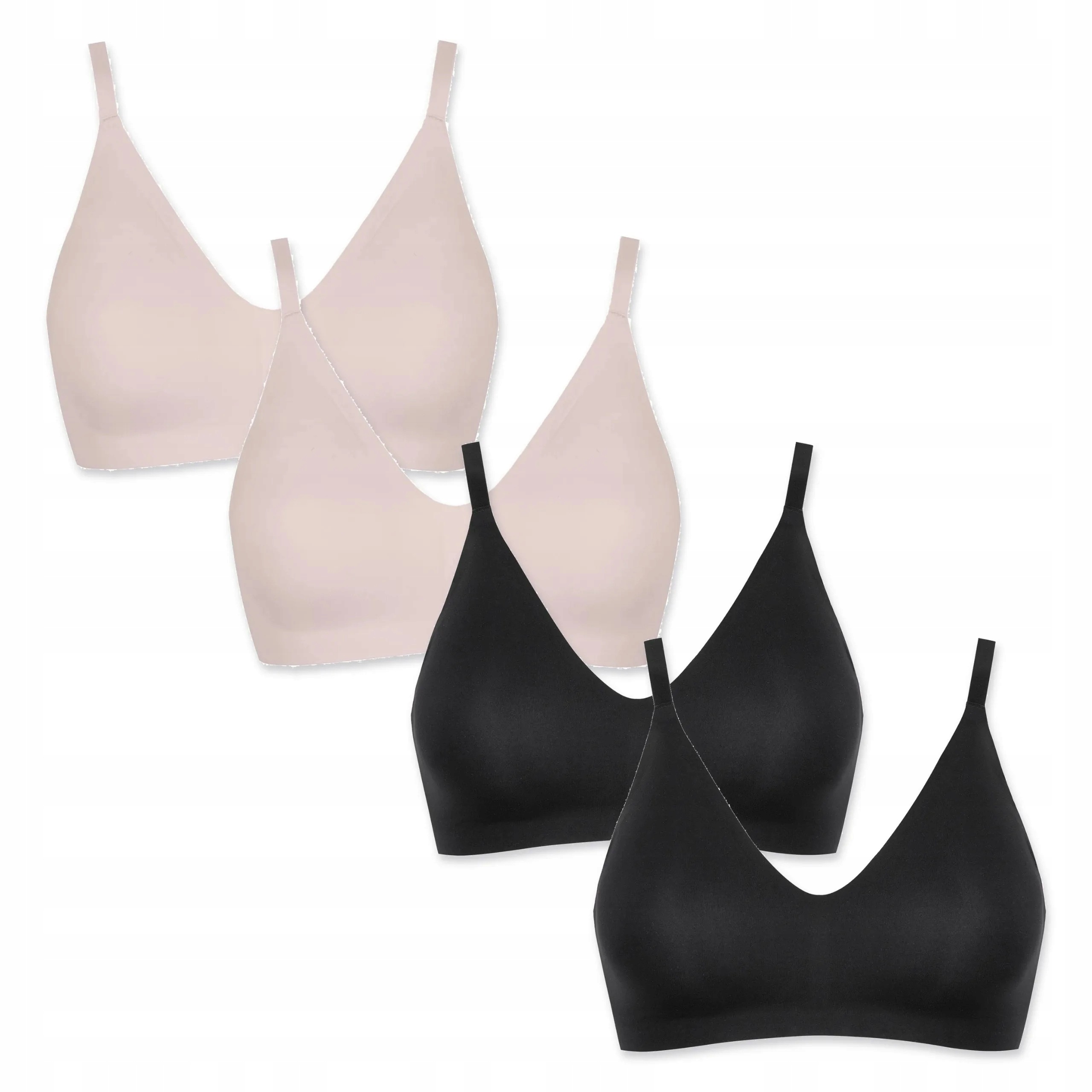 4 ks Podprsenka Lormar Pure 441 2x starorůžová 2x černá S