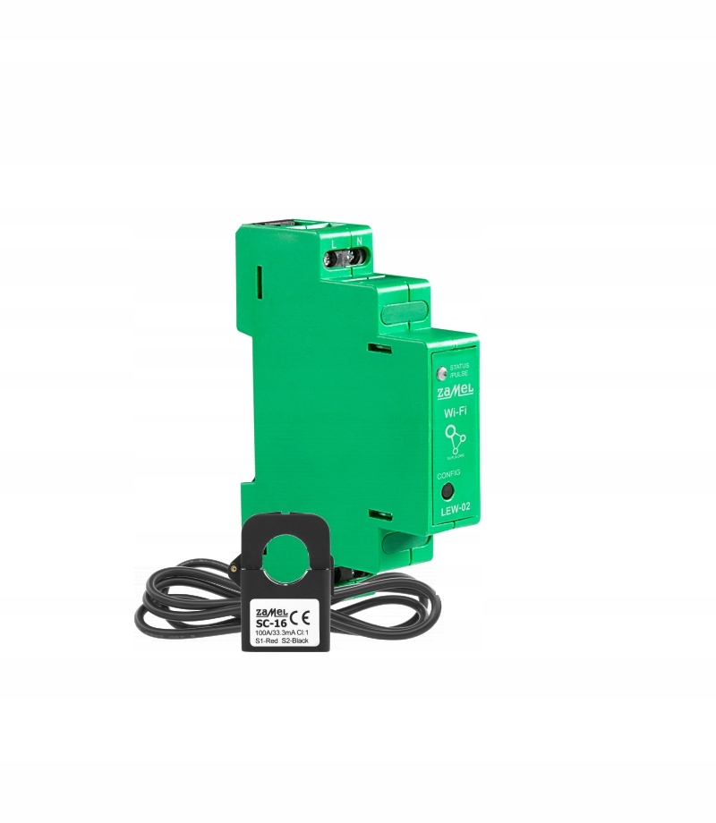 1-FÁZOVÝ Monitor Elektrickej Energie 100A LEV-02