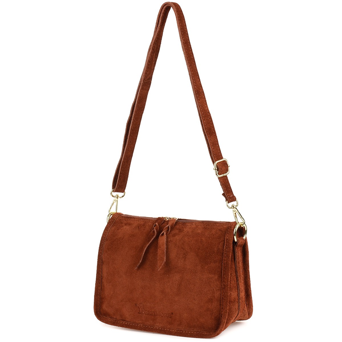 Beltimore kabelka přes rameno přírodní kůže hnědá
