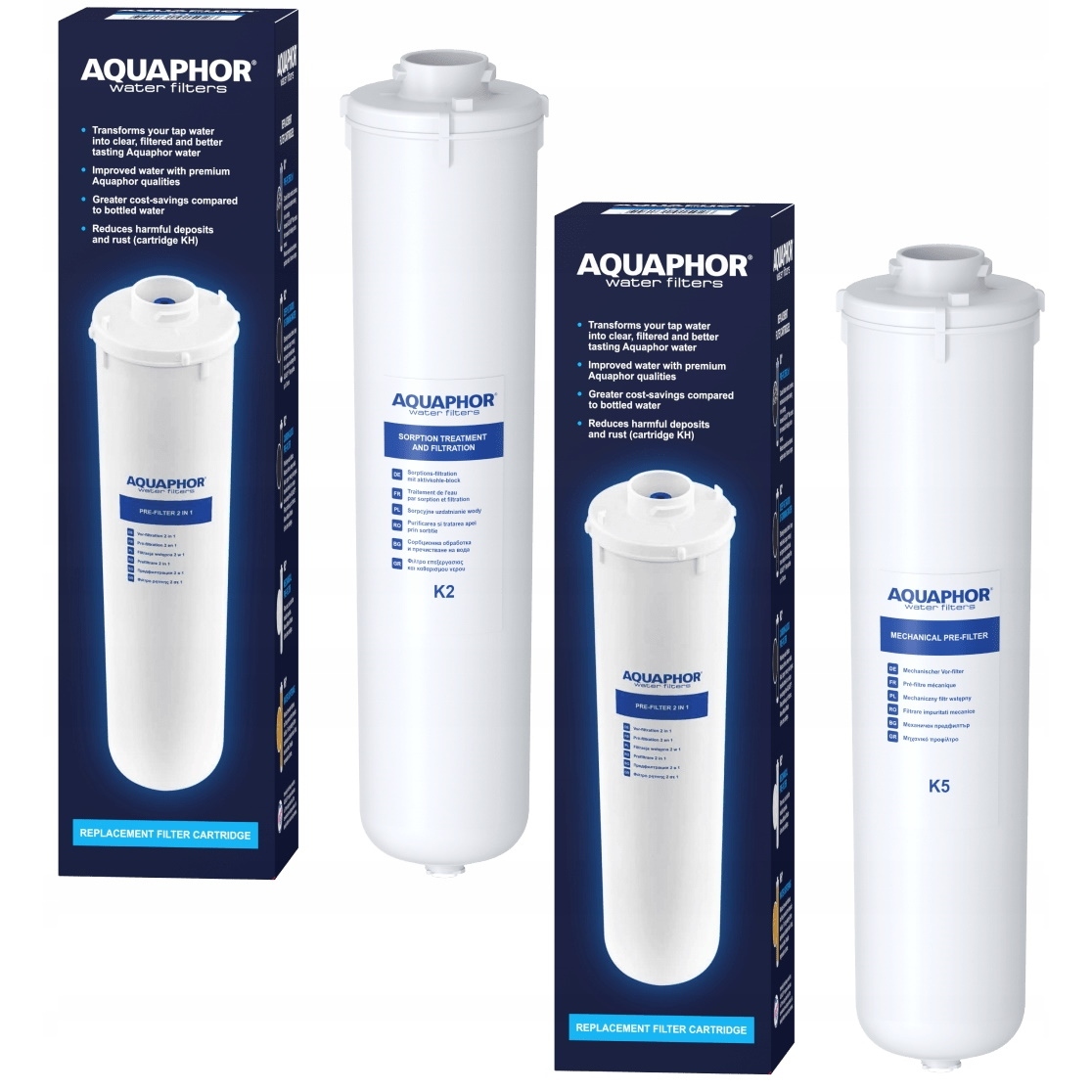 Sada 2 náplní do vody Aquaphor Morion K2 K5